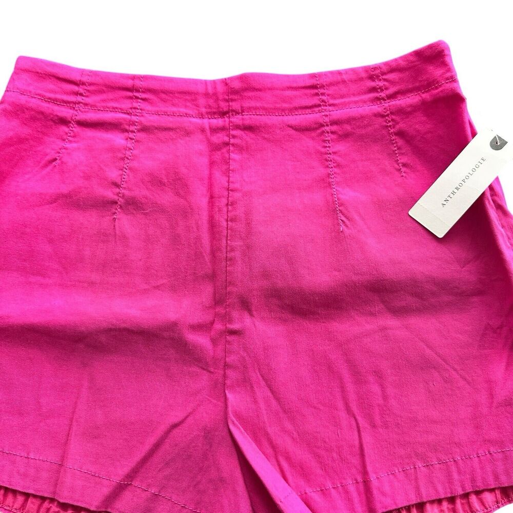 NWT Anthropologie Maeve 6 high rise bright pink shorts - Picture 12 of 12